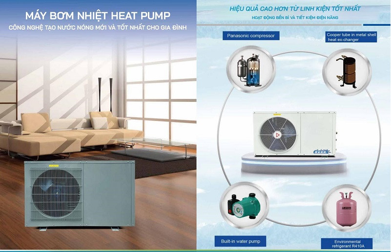 Tư vấn giải pháp máy bơm nhiệt gia đình tốt nhất hiện nay 1 Tư vấn giải pháp máy bơm nhiệt gia đình tốt nhất hiện nay