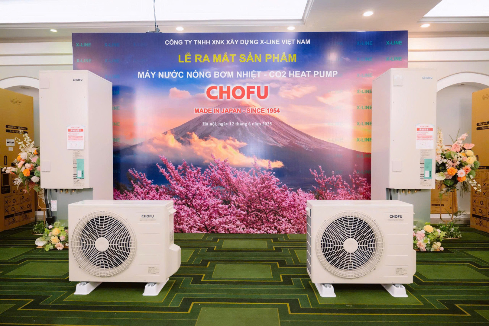 Ra mắt máy heat pump bơm nhiệt Chofu Ecocute tại Việt Nam